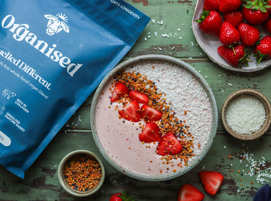 Raw Milk Strawberry Smoothie Bowl