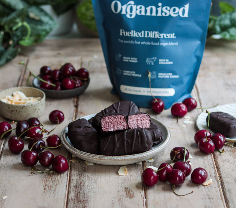 Cherry Ripe Coconut Bars