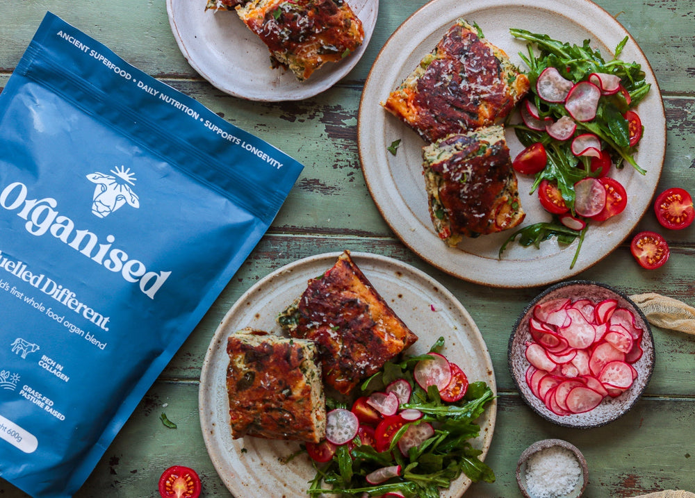 Crustless Quiche with Beef Organs